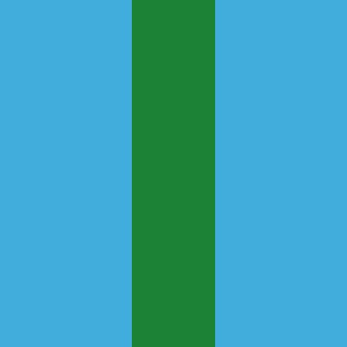 Blue w/ Green Stripe