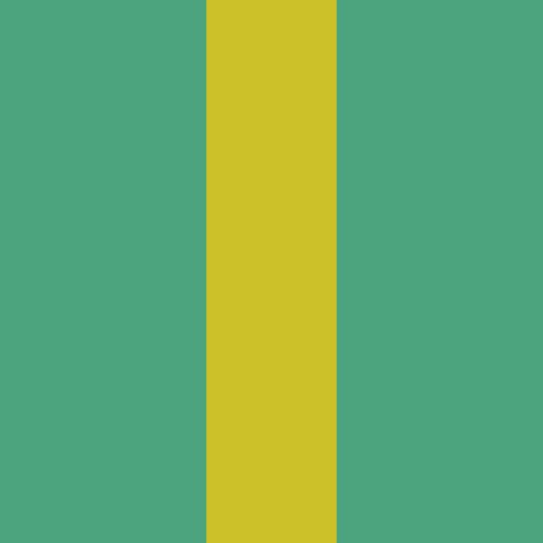Teal w/ Yellow Stripe
