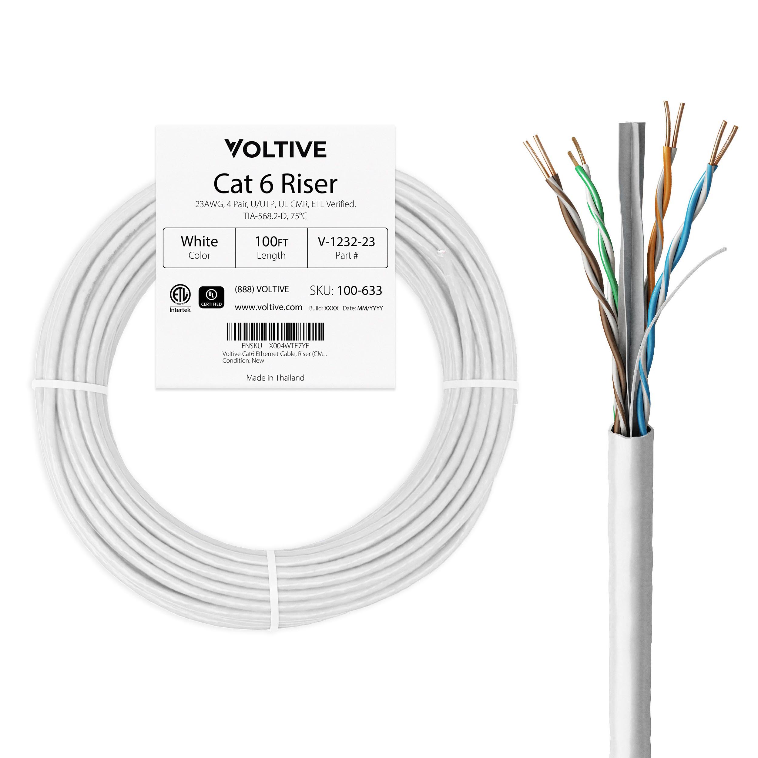 Cat 6 Riser (CMR) Ethernet Cable | Voltive